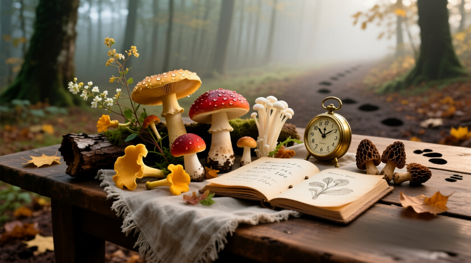 Jahreszeiten und Pilze: dem natürlichen Kalender folgen Jahreszeiten und Pilze: dem natürlichen Kalender folgen